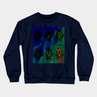 African Tribal Mask_Mystics-5 Crewneck Sweatshirt